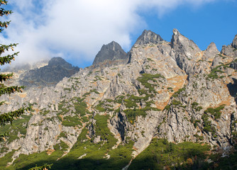 Great Cold Valley in Vysoke Tatry (High Tatras), Slovakia. The Great Cold Valley is 7 km long valley, very attractive for tourists