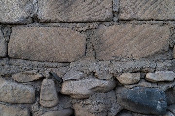 Wall of stone as texture and background