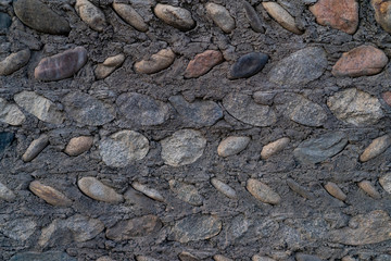 Wall of stone as texture and background