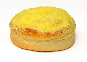 photo of a fresh delicious donut on a white background