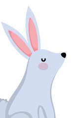 Isolated rabbit cartoon vector design