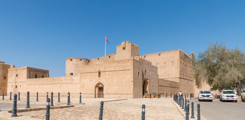 Jibreen Castle in Jibreen (Jabreen, جبرين, Jabrin‎) Sultanate of Oman - obrazy, fototapety, plakaty
