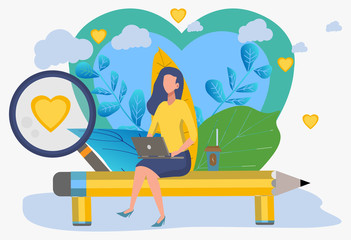 Meeting website. Search for a pair. The girl is looking for a guy. Communication through the social networks of the Internet, the concept of communication, discussion of business ideas, news, dating.