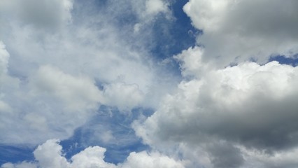 Cloud Formations On A Warm Summer Day
