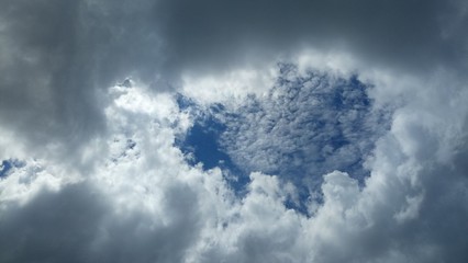 Cloud Formations On A Warm Summer Day