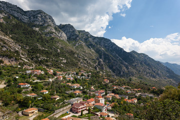 Fototapeta na wymiar View from Kruje Fortress, Albania