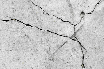 Fototapeta premium Crack on a cement wall