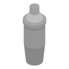 Metal shaker icon. Isometric of metal shaker vector icon for web design isolated on white background