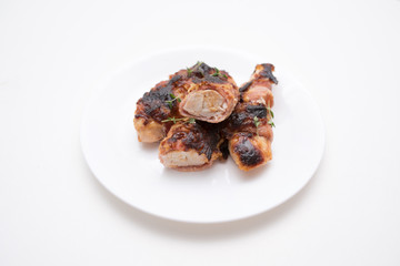 Check bacon dish with ranch and bbq fast family dinner