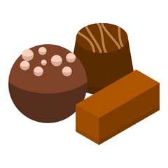 Cocoa choco icon. Isometric of cocoa choco vector icon for web design isolated on white background