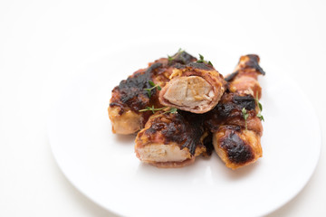 Check bacon dish with ranch and bbq fast family dinner