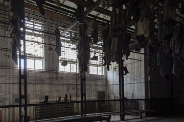 Mining clothing in mining dressing room