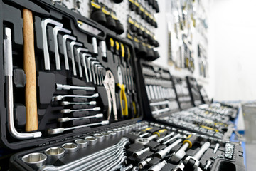 Tool kit for car repair. Repair faults on road and in workshop.