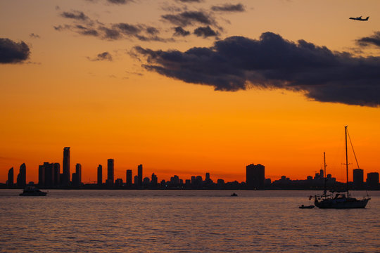 City sunset