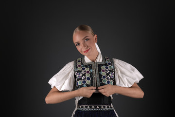 Slovak folk costume  Slovak folklore. 