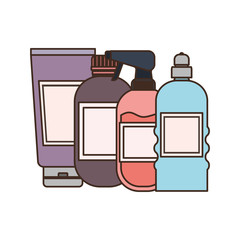 pet grooming container on white background