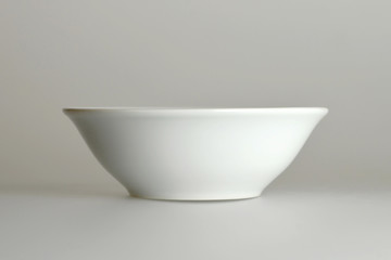 Close up of white ceramic bowl