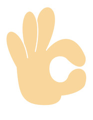 右手(OKサイン)色