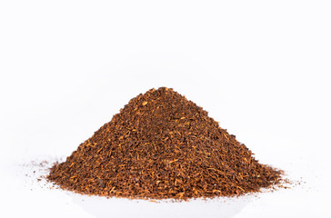 Black Tea Powder - Camellia sinensis. Text space