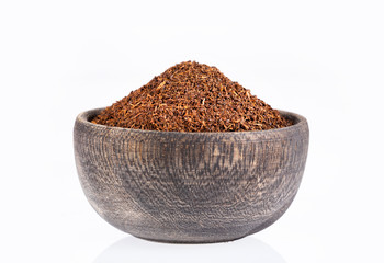 Black Tea Powder - Camellia sinensis. Text space