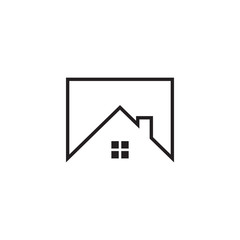 House graphic design template vector isolated illustration