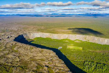 Canyon Asbyrgi in jokulsargljufur National Park, Iceland