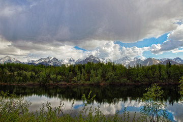 Lake in the Rocky Mountains