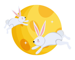 Mid autumn festival vector design