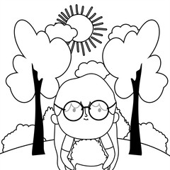 Grandmother cartoon vector design vector illustration