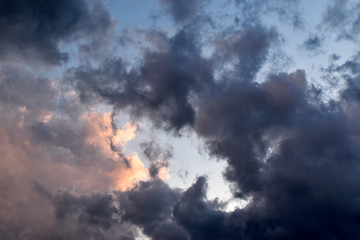 Fototapeta premium Light and Dark Swirling Clouds