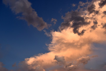 Light and Dark Swirling Clouds