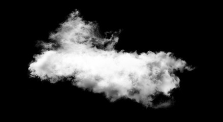 white cloud with a blanket of smoke