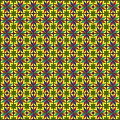 The Amazing of Colorful Abstract Pattern Wallpaper in the Yellow Wallpaper