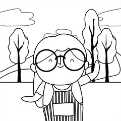 Grandmother cartoon vector design vector illustration