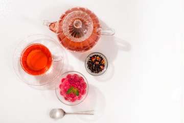フルーツゼリー　Red and beautiful fruit jelly
