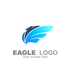 Eagle vector logo, airplane icon, phoenix ,logo design template, wing icon, fly logo