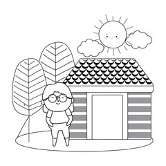 Grandmother cartoon vector design vector illustration