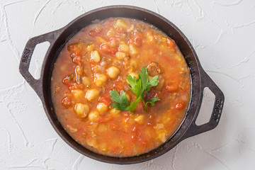 ひよこ豆のスープ モロッコ料理　Moroccan chickpea beans soup