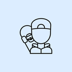 Skate boarder icon. Elements of life style icons. Premium quality graphic design icon. Can be used for web, logo, mobile app, UI, UX