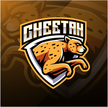 Cheetah Sport Mascot Logo Design