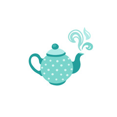 vector teapot isolated