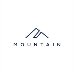 mountain hill logo design. modern style