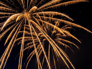 Fireworks over Kenney Reservoir, Rangely, CO