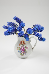 Blue Flowers In A Vase