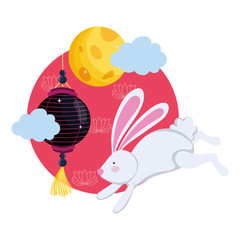 Mid autumn festival vector design