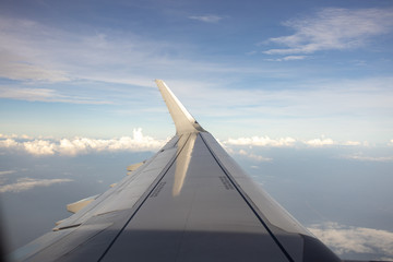 Fototapeta na wymiar Sky view from Airplane
