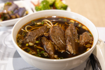 Famous chinese food - Beef noodle soup