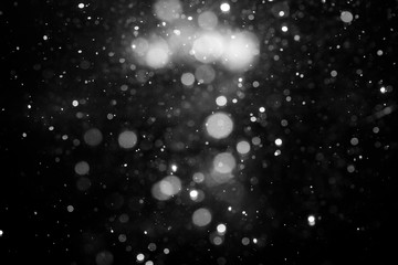 Blur bokeh of light on black