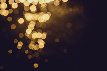 Gold abstract bokeh