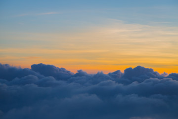 Beautiful sky and clouds before sunset